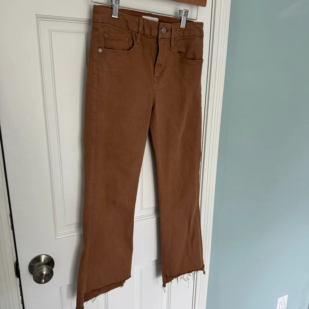 Frame Le Crop Mini Boot in Latte Sz. 24 tan brown - Picture 4 of 9